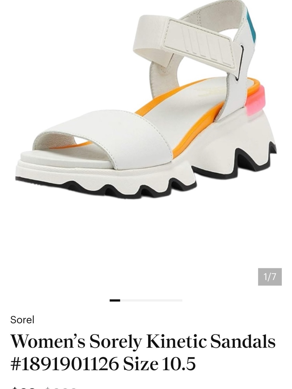 Women’s Sorely Kinetic Sandals Size 10.5